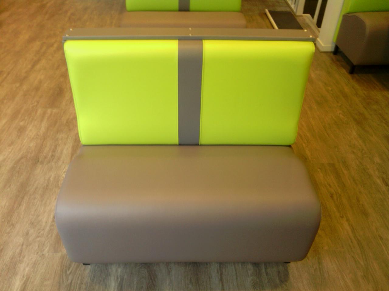 banquette longue jupe bi couleur